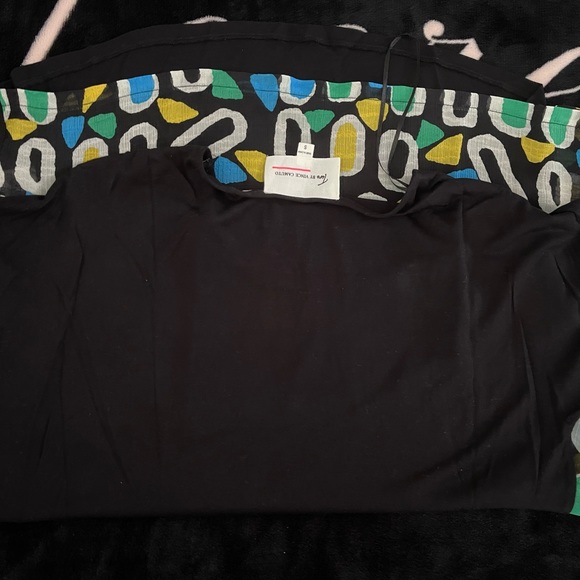 Two by Vince Camuto Color Black with multicolored print squares Women’s - Picture 4 of 9